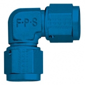 BLUE ALUMINUM AN FEMALE TO AN FEMALE 90* COUPLER,THEY ARE BLUE IN COLOR.